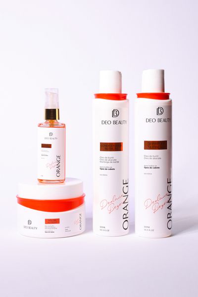 Kit Orange NUTRIÇÃO COMPLETA - (Shampoo + Condicionador + Máscara + Óleo)